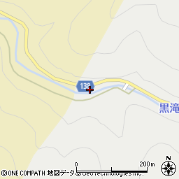 奈良県吉野郡黒滝村赤滝464周辺の地図