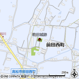前田城跡周辺の地図