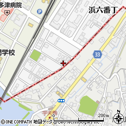 香川県綾歌郡宇多津町浜六番丁76-10周辺の地図