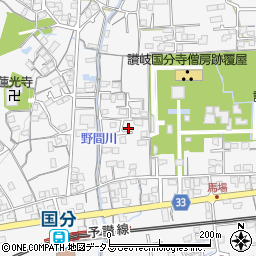 香川県高松市国分寺町国分2038-10周辺の地図
