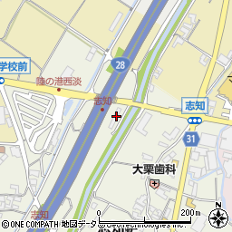 兵庫県南あわじ市志知鈩485周辺の地図