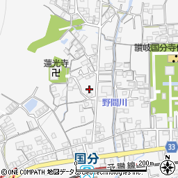 香川県高松市国分寺町国分1172周辺の地図