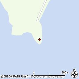 大久野島灯台周辺の地図