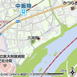 和歌山県伊都郡かつらぎ町中飯降26周辺の地図