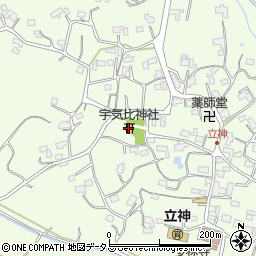 宇気比神社周辺の地図