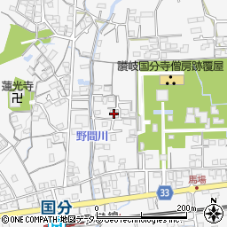 香川県高松市国分寺町国分2033-2周辺の地図