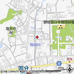 香川県高松市国分寺町国分2033-3周辺の地図