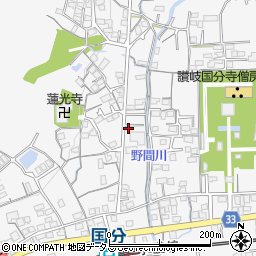 香川県高松市国分寺町国分1166周辺の地図