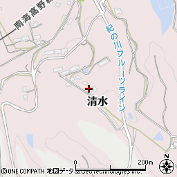 和歌山県橋本市清水745周辺の地図