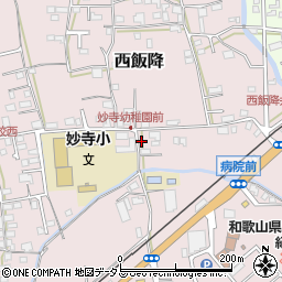 和歌山県伊都郡かつらぎ町西飯降22周辺の地図
