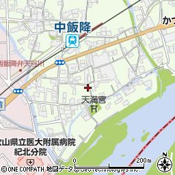 和歌山県伊都郡かつらぎ町中飯降105周辺の地図