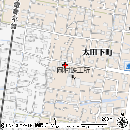 香川県高松市太田下町1689周辺の地図