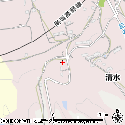 和歌山県橋本市清水1591周辺の地図