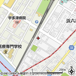 香川県綾歌郡宇多津町浜六番丁75周辺の地図