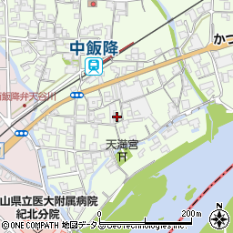 和歌山県伊都郡かつらぎ町中飯降209周辺の地図