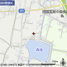 香川県高松市檀紙町1184周辺の地図