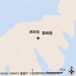 黒崎島周辺の地図