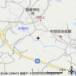 広島県呉市安浦町大字中畑周辺の地図