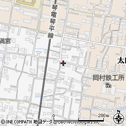 香川県高松市太田上町1262周辺の地図