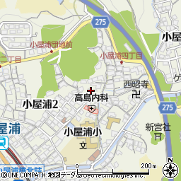 広島県安芸郡坂町小屋浦周辺の地図