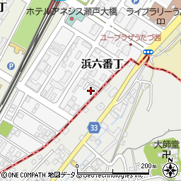 香川県綾歌郡宇多津町浜六番丁78-21周辺の地図