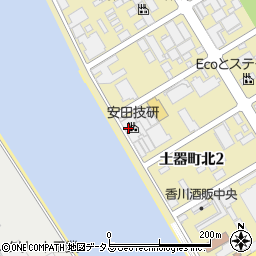 安田技研株式会社　丸亀工場周辺の地図