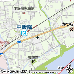 和歌山県伊都郡かつらぎ町中飯降62周辺の地図