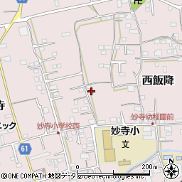 和歌山県伊都郡かつらぎ町西飯降周辺の地図