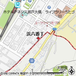 香川県綾歌郡宇多津町浜六番丁78-31周辺の地図