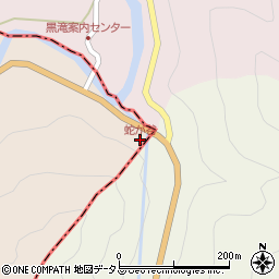 蛇が谷周辺の地図