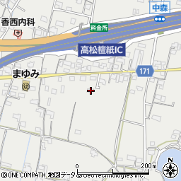 香川県高松市檀紙町1141-2周辺の地図