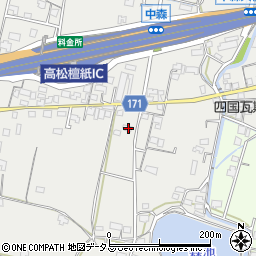 香川県高松市檀紙町1171-2周辺の地図