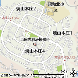 広島県呉市焼山本庄周辺の地図