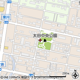 太田中央公園トイレ周辺の地図