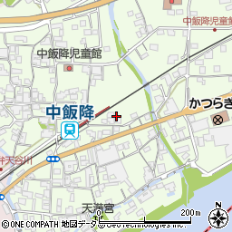 和歌山県伊都郡かつらぎ町中飯降256周辺の地図