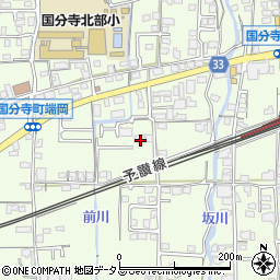 香川県高松市国分寺町新居1661-1周辺の地図