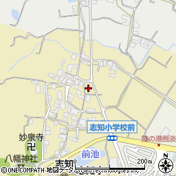 兵庫県南あわじ市志知南158周辺の地図