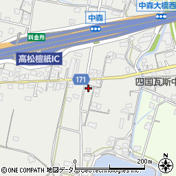 香川県高松市檀紙町1170周辺の地図