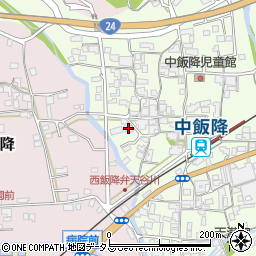 和歌山県伊都郡かつらぎ町中飯降180周辺の地図