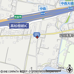 香川県高松市檀紙町1170-7周辺の地図