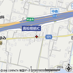 香川県高松市檀紙町1149-1周辺の地図