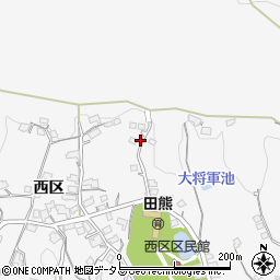広島県尾道市因島田熊町（西区）周辺の地図