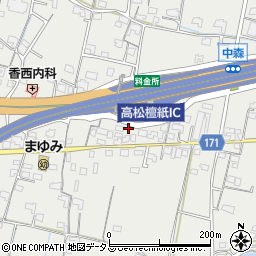 香川県高松市檀紙町1153-1周辺の地図
