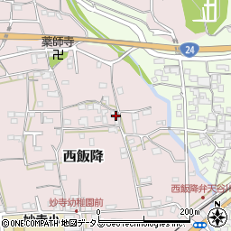 和歌山県伊都郡かつらぎ町西飯降167周辺の地図
