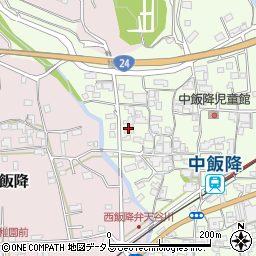 和歌山県伊都郡かつらぎ町中飯降353周辺の地図
