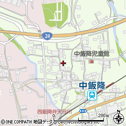 和歌山県伊都郡かつらぎ町中飯降323周辺の地図