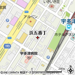 香川県綾歌郡宇多津町浜五番丁56周辺の地図