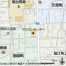 百十四銀行マルヨシセンター池園店 ＡＴＭ周辺の地図