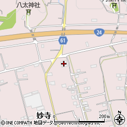妙寺変電所周辺の地図