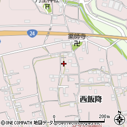 和歌山県伊都郡かつらぎ町西飯降194周辺の地図